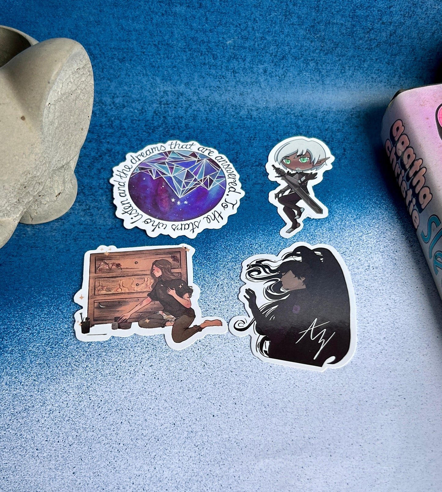 Night Court Dreams: ACOTAR-Inspired Sticker Collection (Pack of 4)