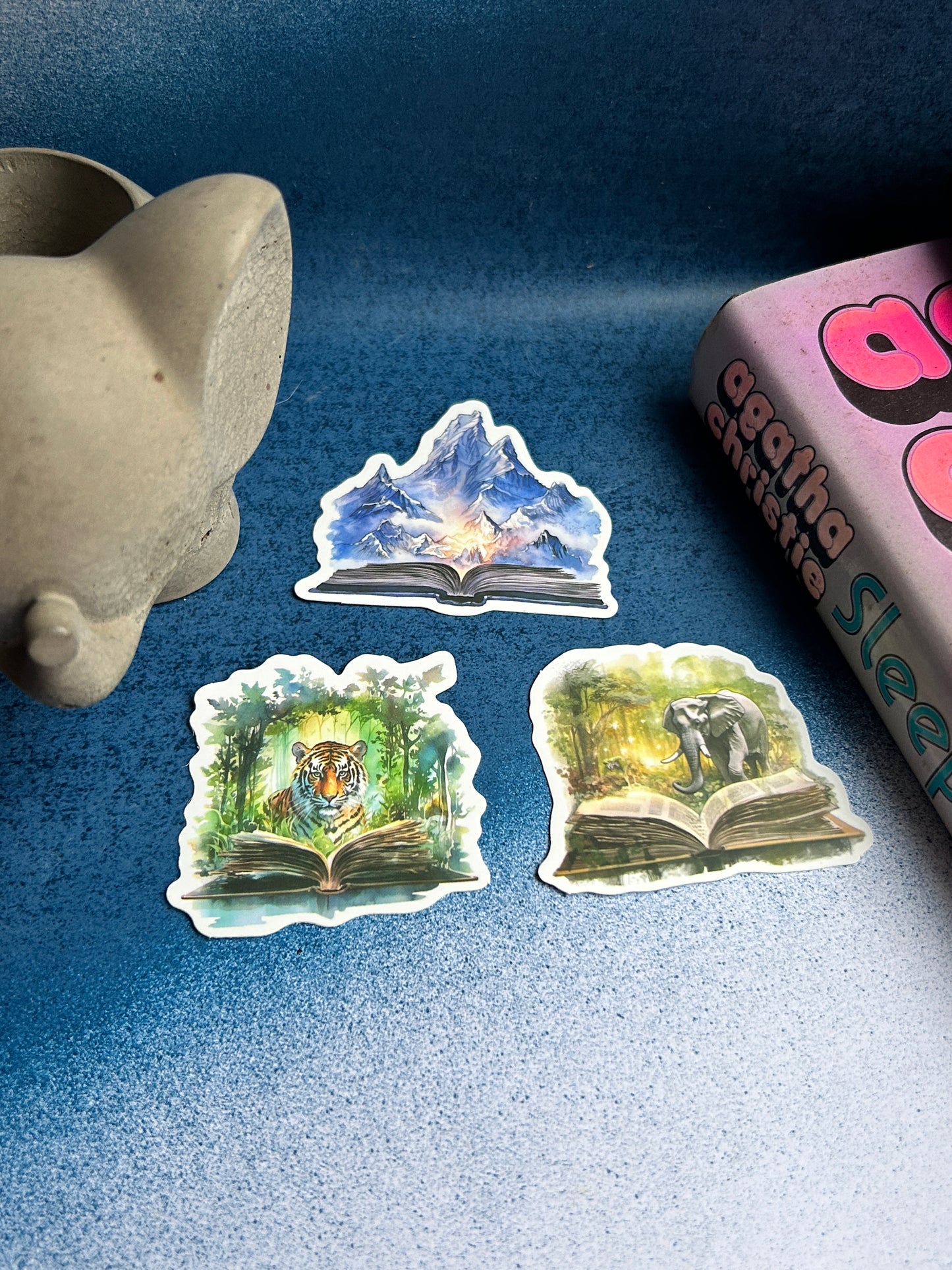 Enchanted Escapes: Fantasy & Real Destination Sticker Set (Pack of 4)
