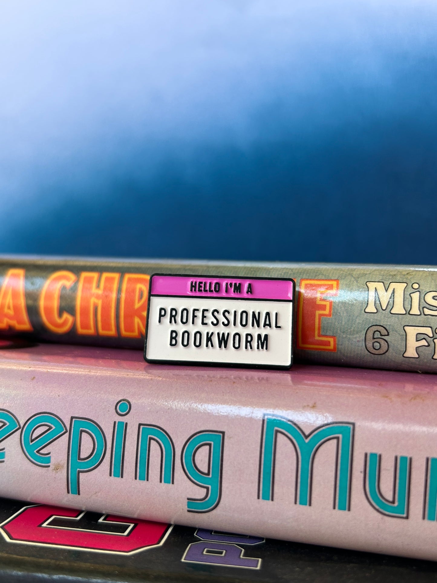 Professional Bookworm Pin – For the Bibliophile Who Means Business