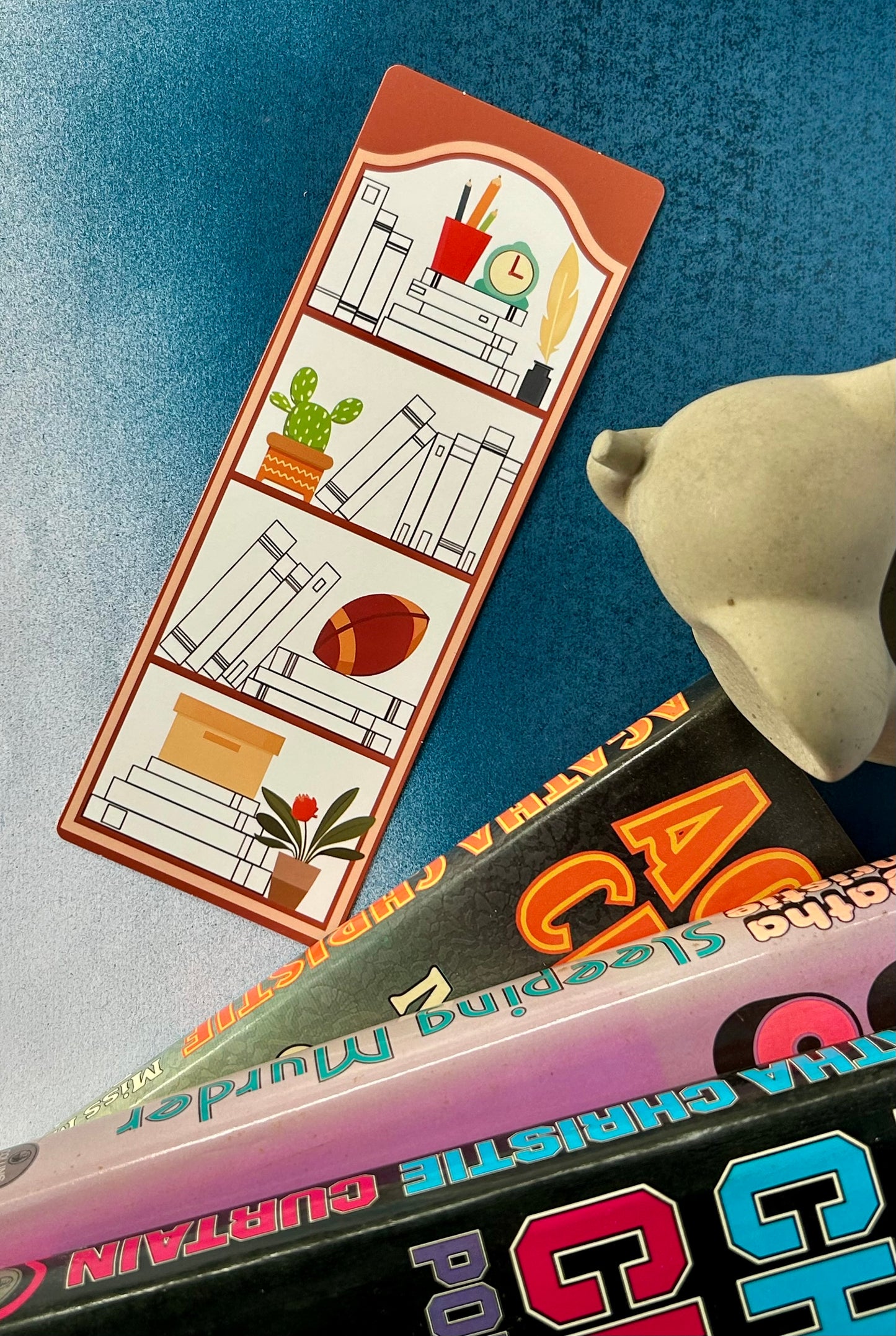 Bookshelf Tracker Bookmark: Track Your Literary Journey