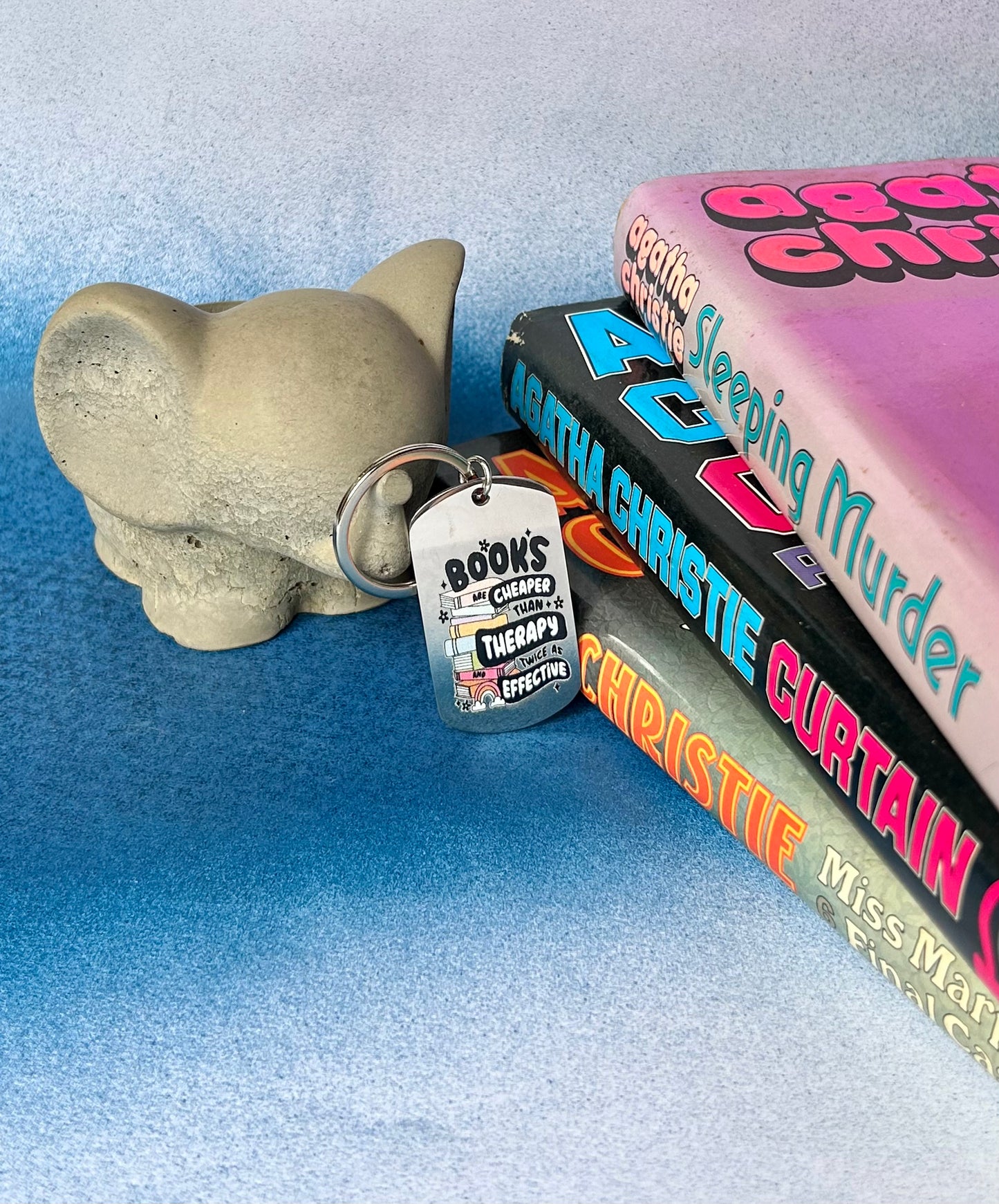 Cheaper Than Therapy Keyring: For Book Lovers Who Know the Power of a Good Read
