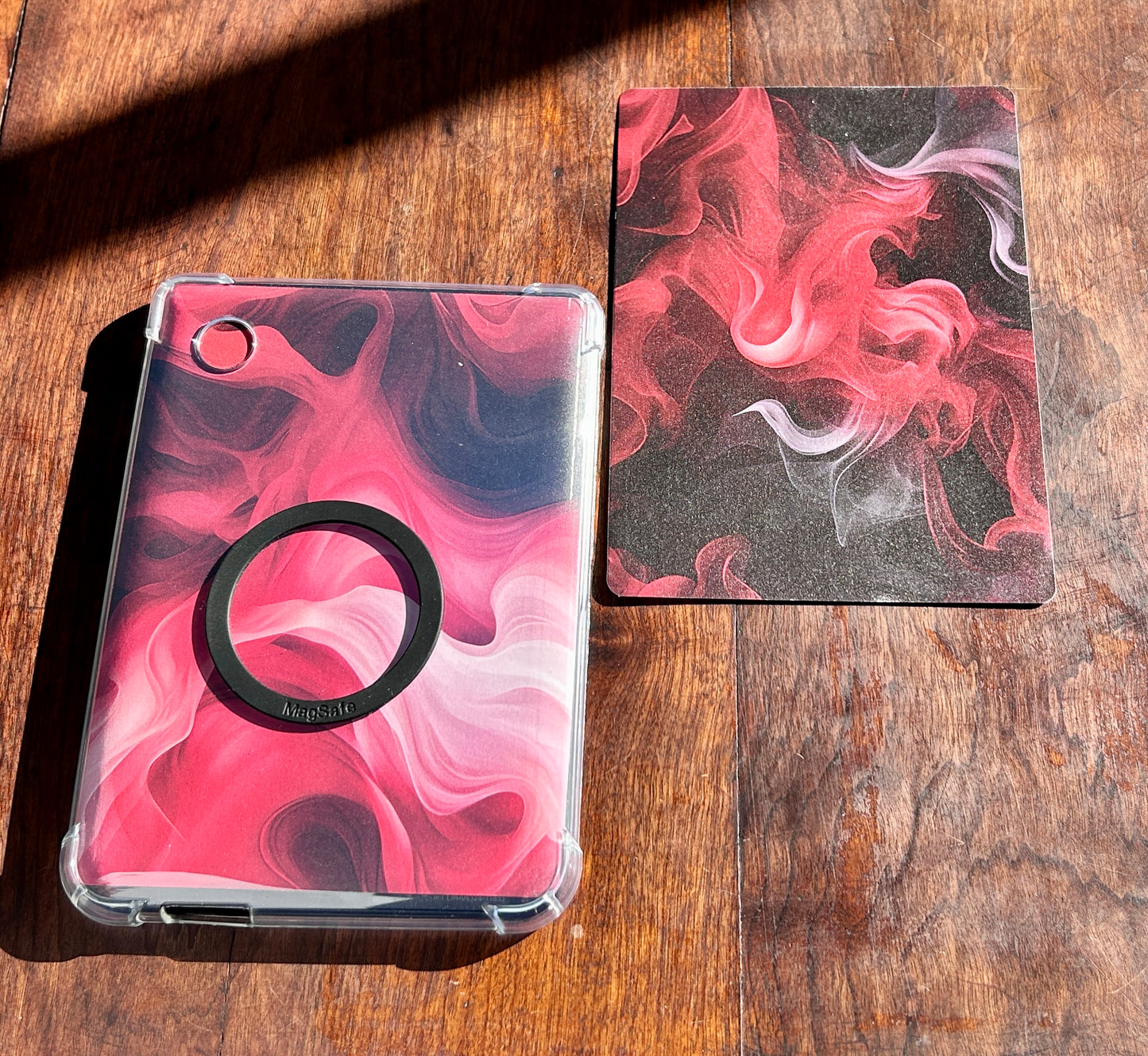 “Ember Veil” Cover Insert for Kindle & Kobo – Black, Red & White Smoke Design