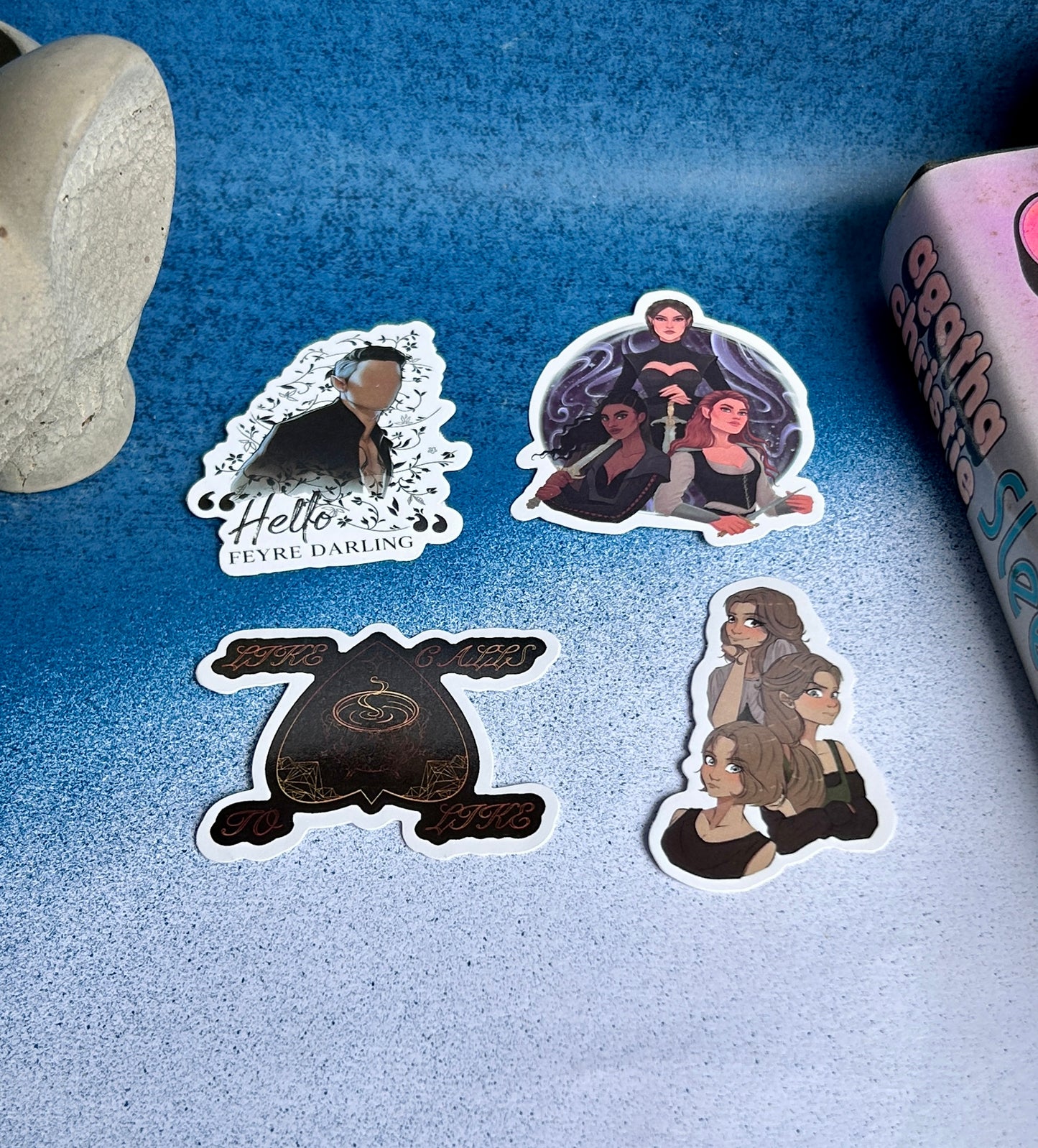 Night Court Dreams: ACOTAR-Inspired Sticker Collection (Pack of 4)