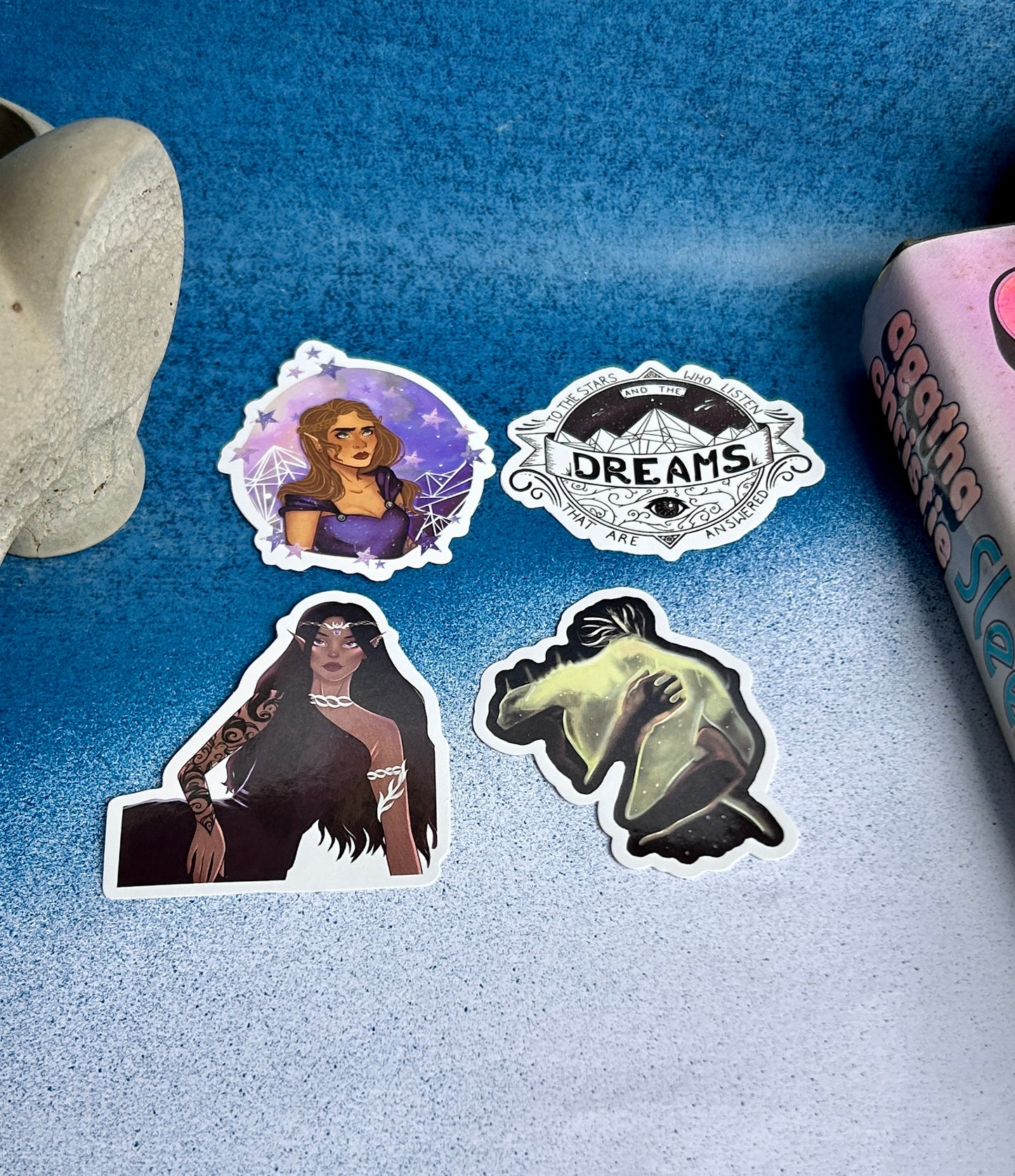 Night Court Dreams: ACOTAR-Inspired Sticker Collection (Pack of 4)