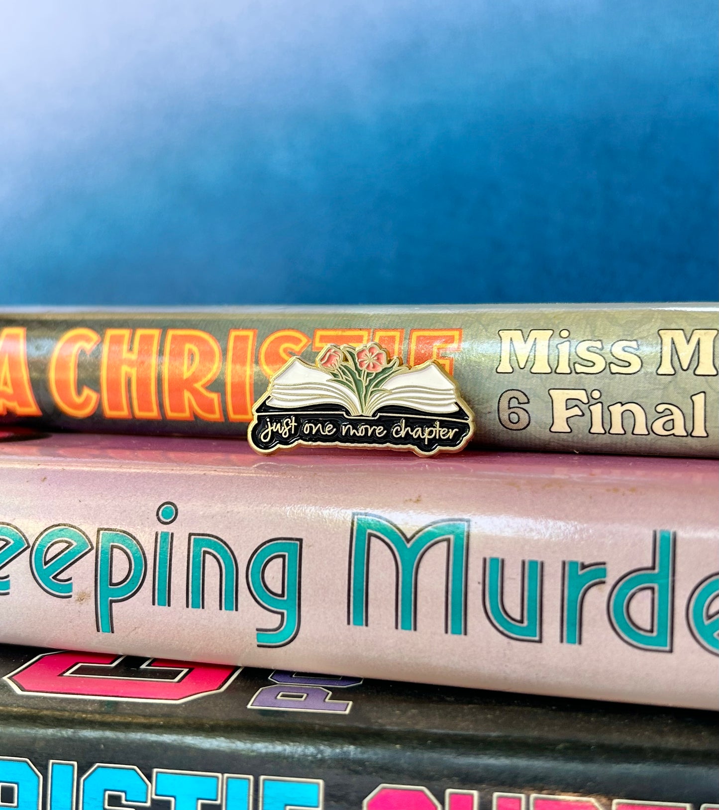 Just One More Chapter Enamel Pin: For the Endless Reader