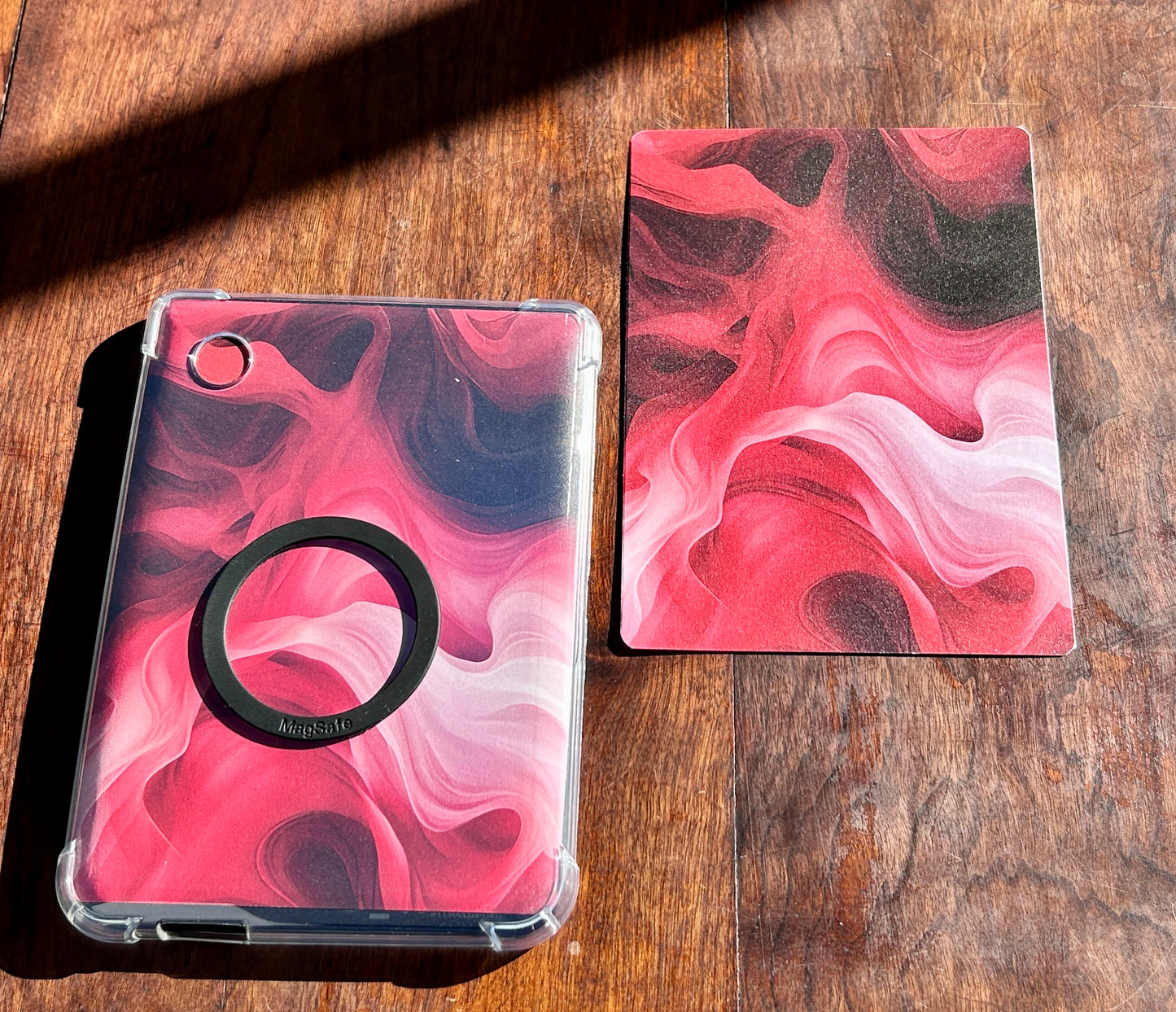 “Ember Veil” Cover Insert for Kindle & Kobo – Black, Red & White Smoke Design