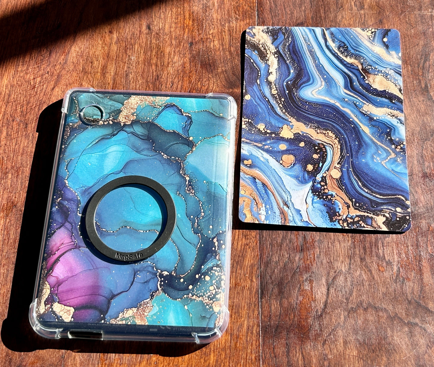 Marble Luxe E-Reader Cover Inserts – Multi-Color Designs with Gold Accents (Kindle & Kobo Compatible)