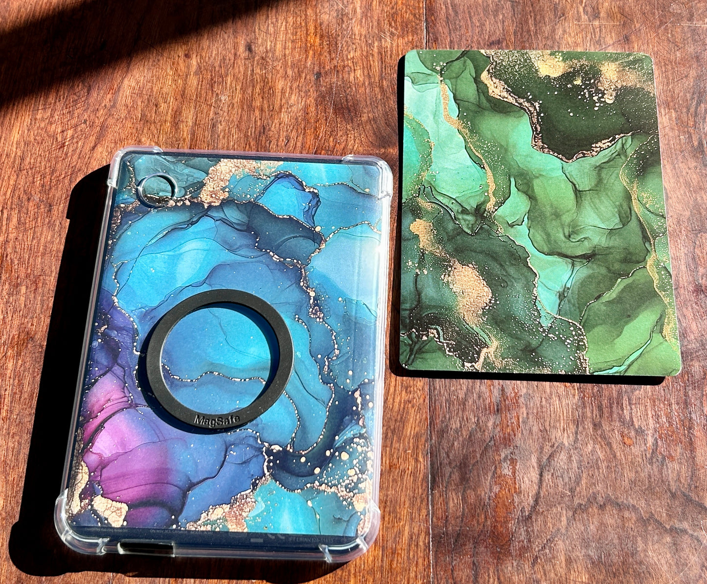 Marble Luxe E-Reader Cover Inserts – Multi-Color Designs with Gold Accents (Kindle & Kobo Compatible)