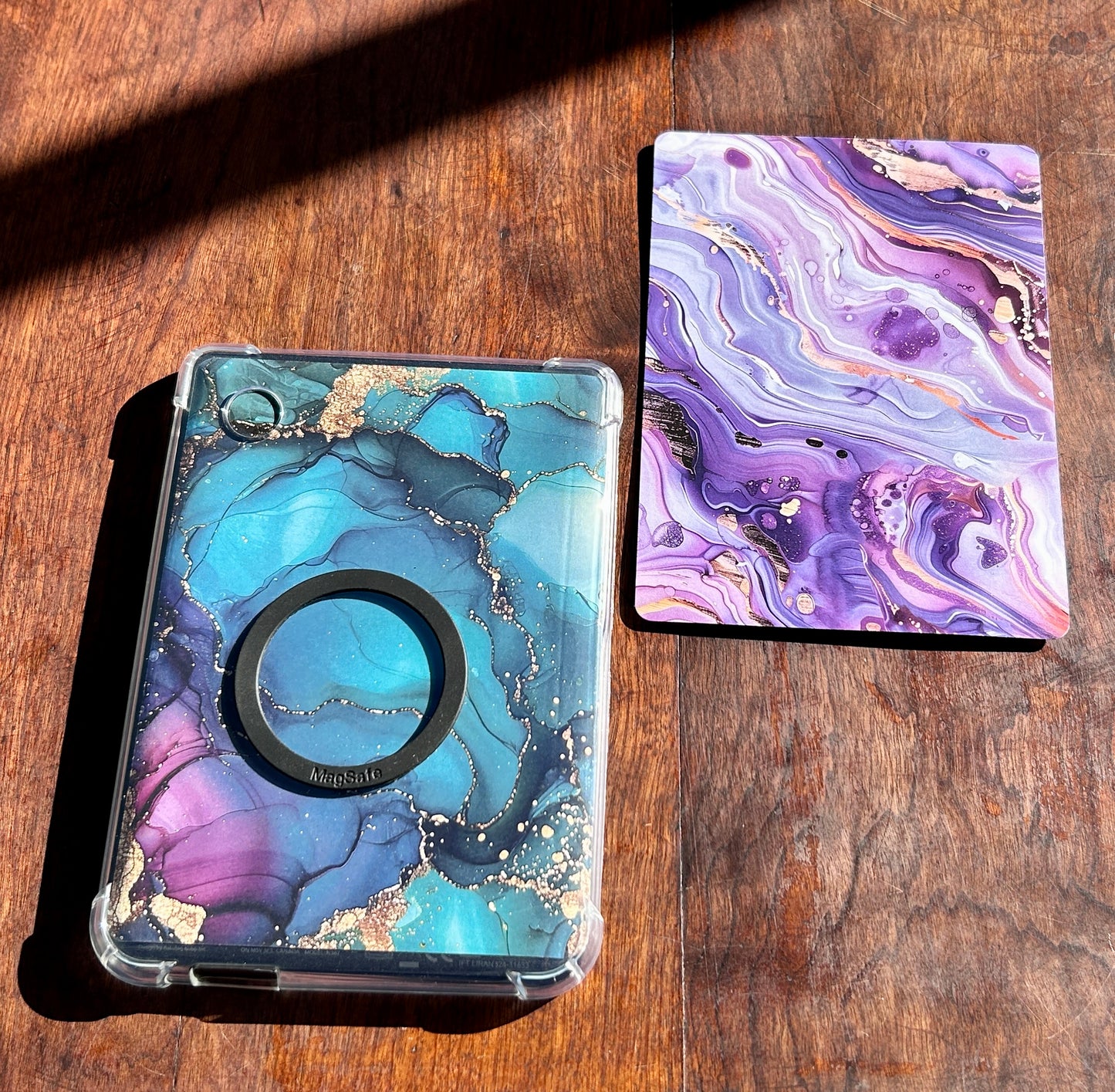 Marble Luxe E-Reader Cover Inserts – Multi-Color Designs with Gold Accents (Kindle & Kobo Compatible)