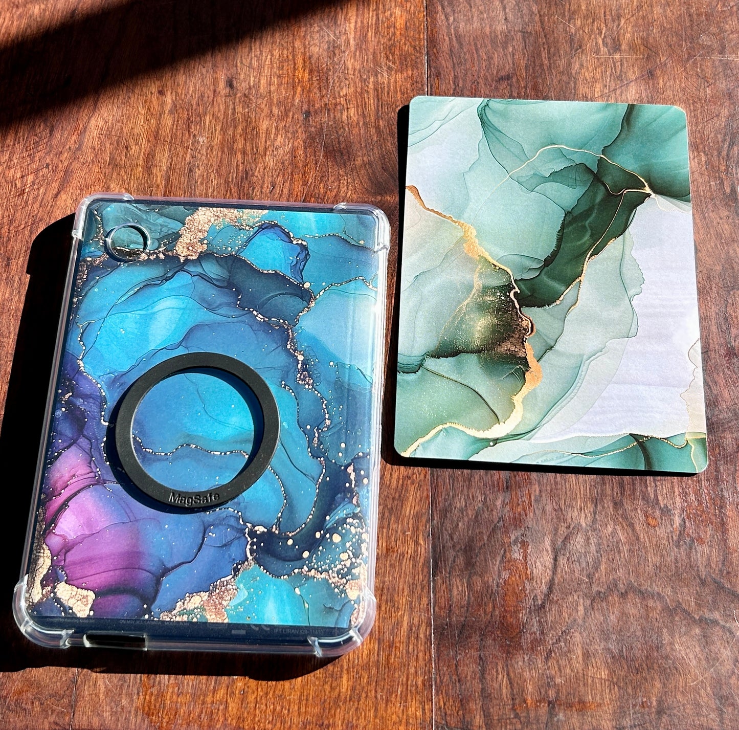 Marble Luxe E-Reader Cover Inserts – Multi-Color Designs with Gold Accents (Kindle & Kobo Compatible)