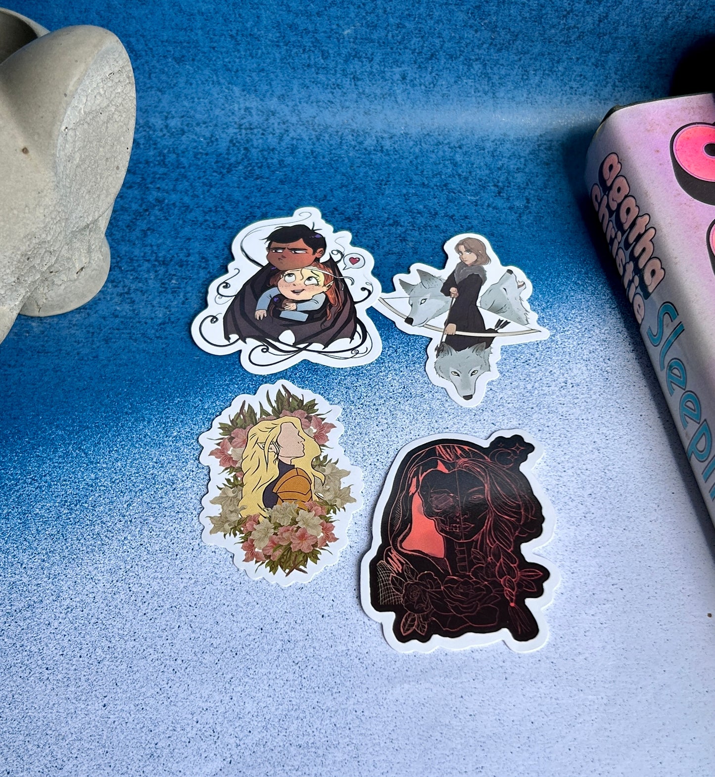 Night Court Dreams: ACOTAR-Inspired Sticker Collection (Pack of 4)