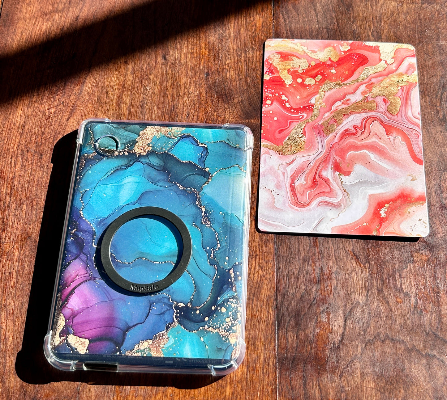 Marble Luxe E-Reader Cover Inserts – Multi-Color Designs with Gold Accents (Kindle & Kobo Compatible)