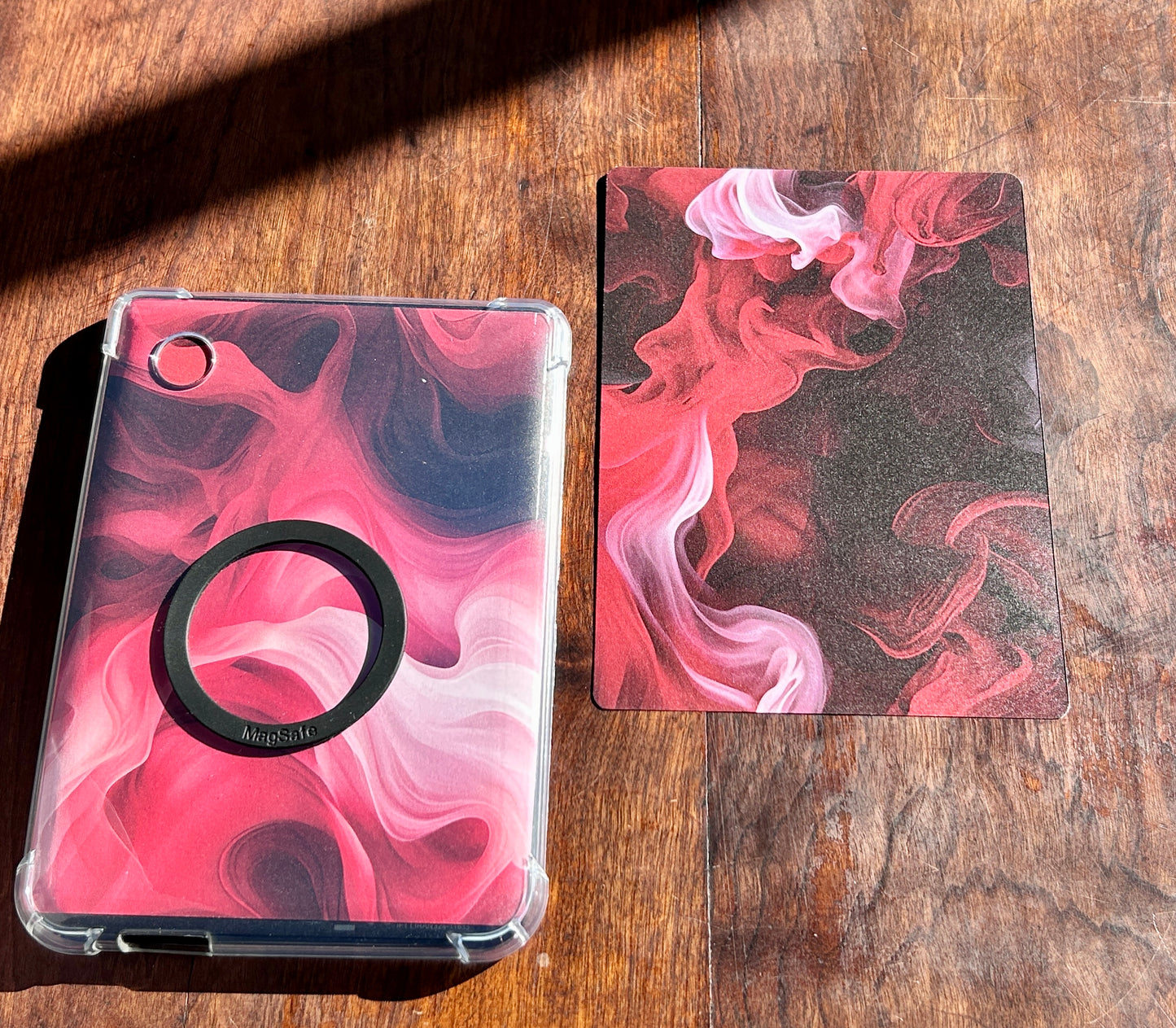 “Ember Veil” Cover Insert for Kindle & Kobo – Black, Red & White Smoke Design