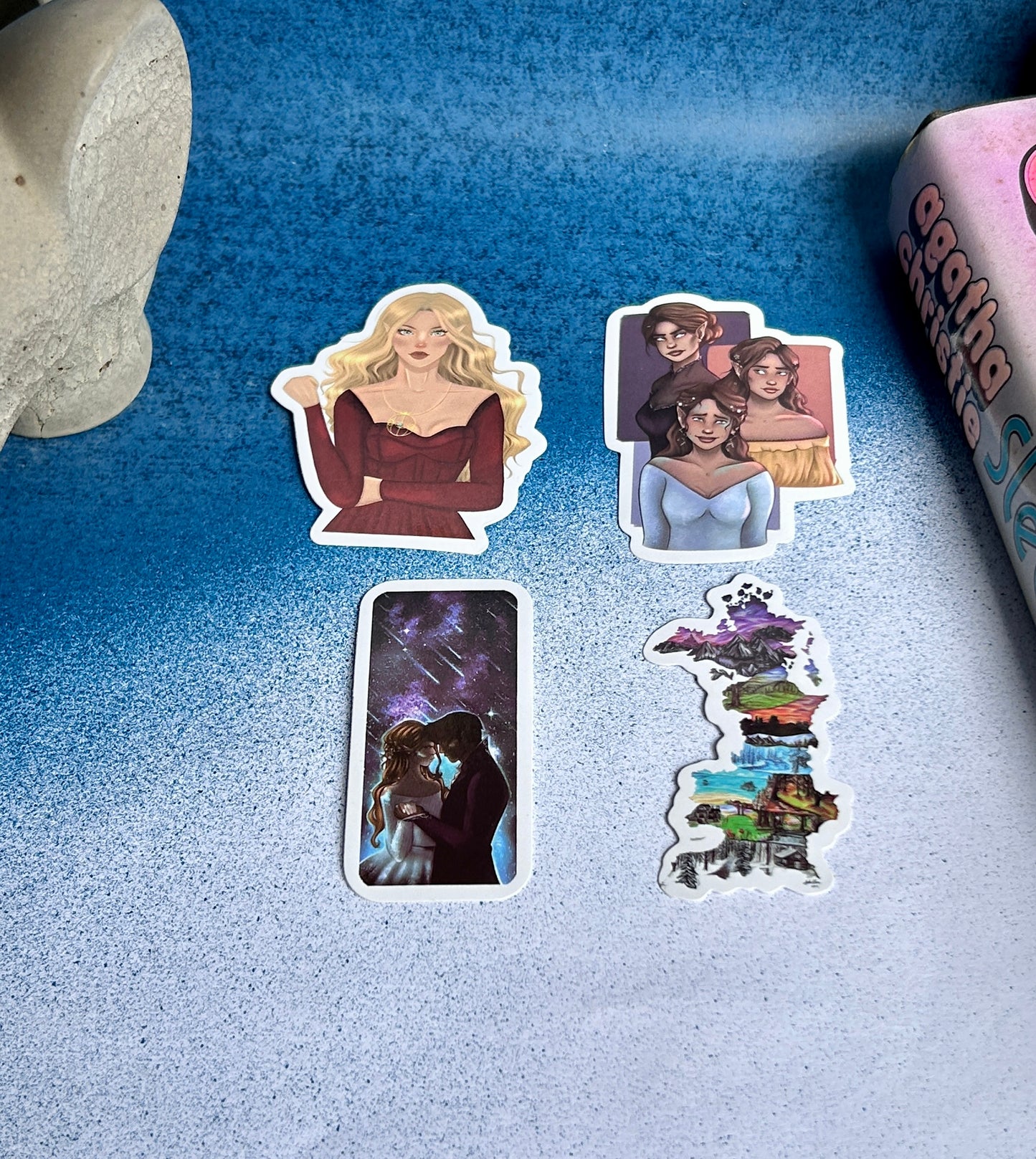 Night Court Dreams: ACOTAR-Inspired Sticker Collection (Pack of 4)