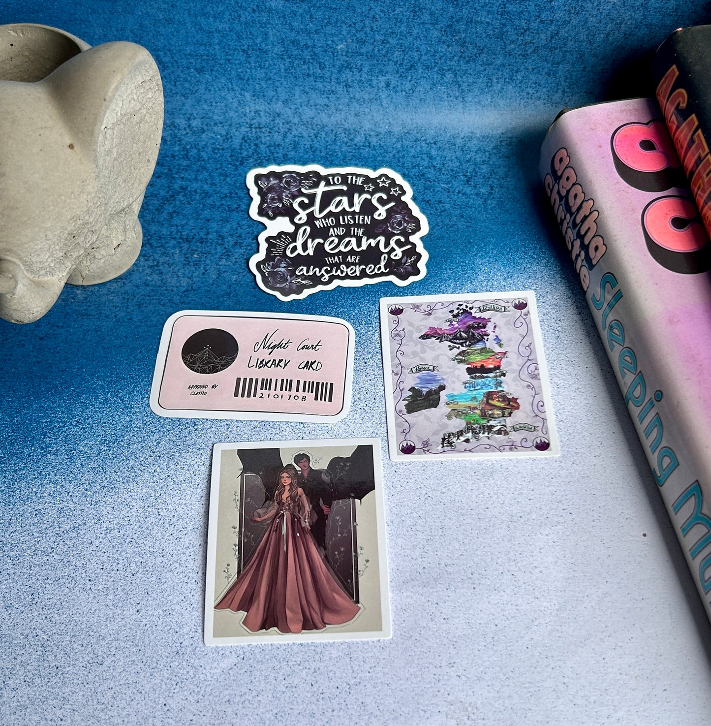 Night Court Dreams: ACOTAR-Inspired Sticker Collection (Pack of 4)