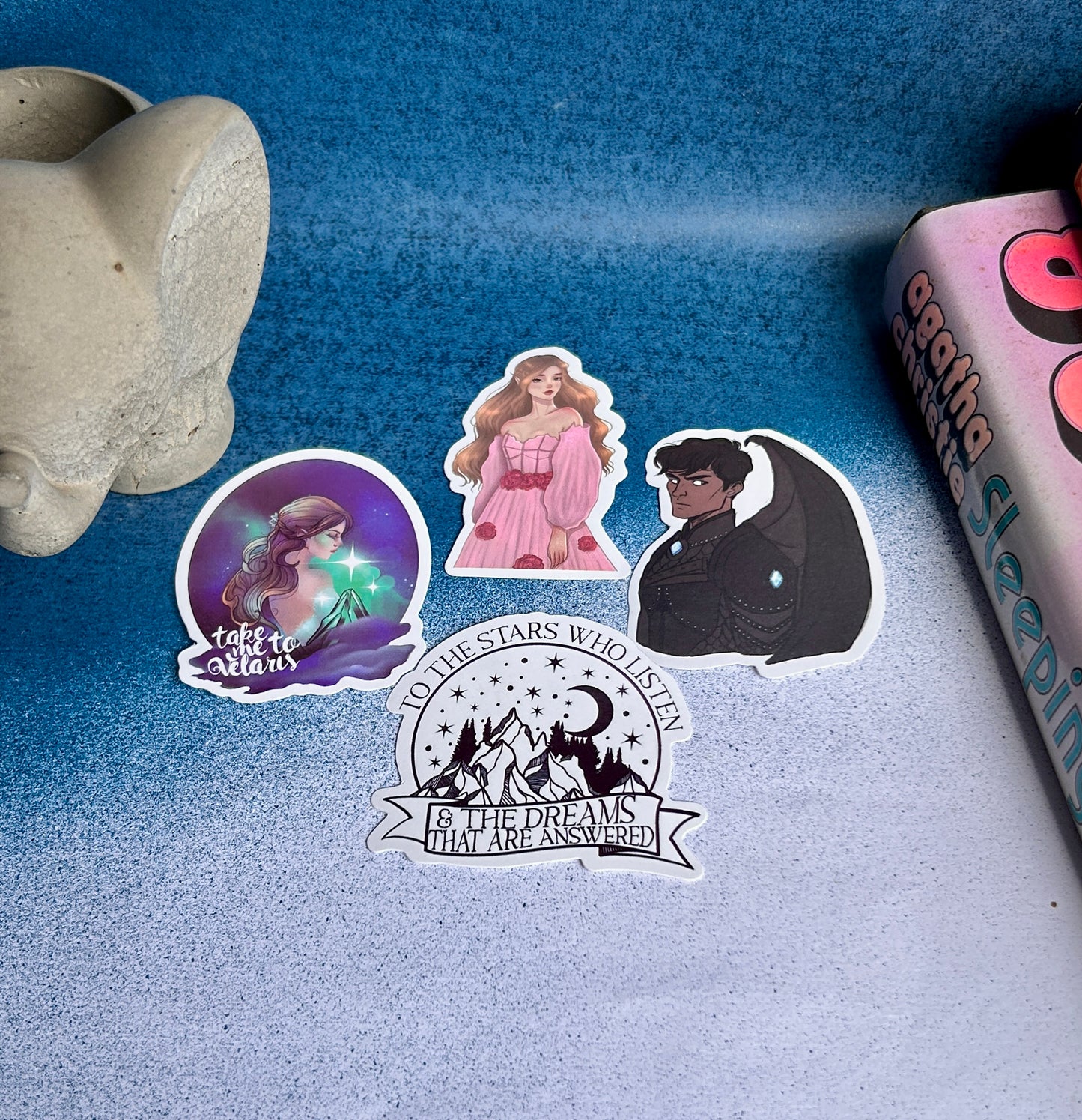 Night Court Dreams: ACOTAR-Inspired Sticker Collection (Pack of 4)