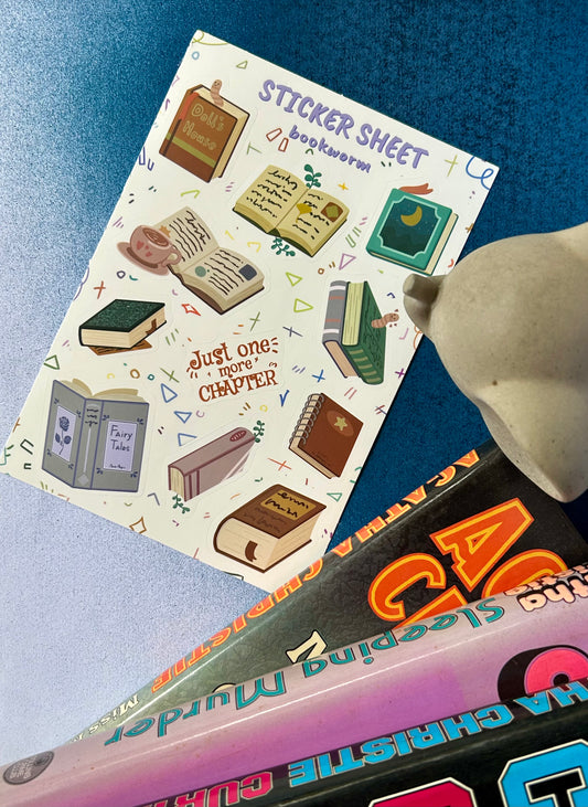 Bookworm Sticker Sheet