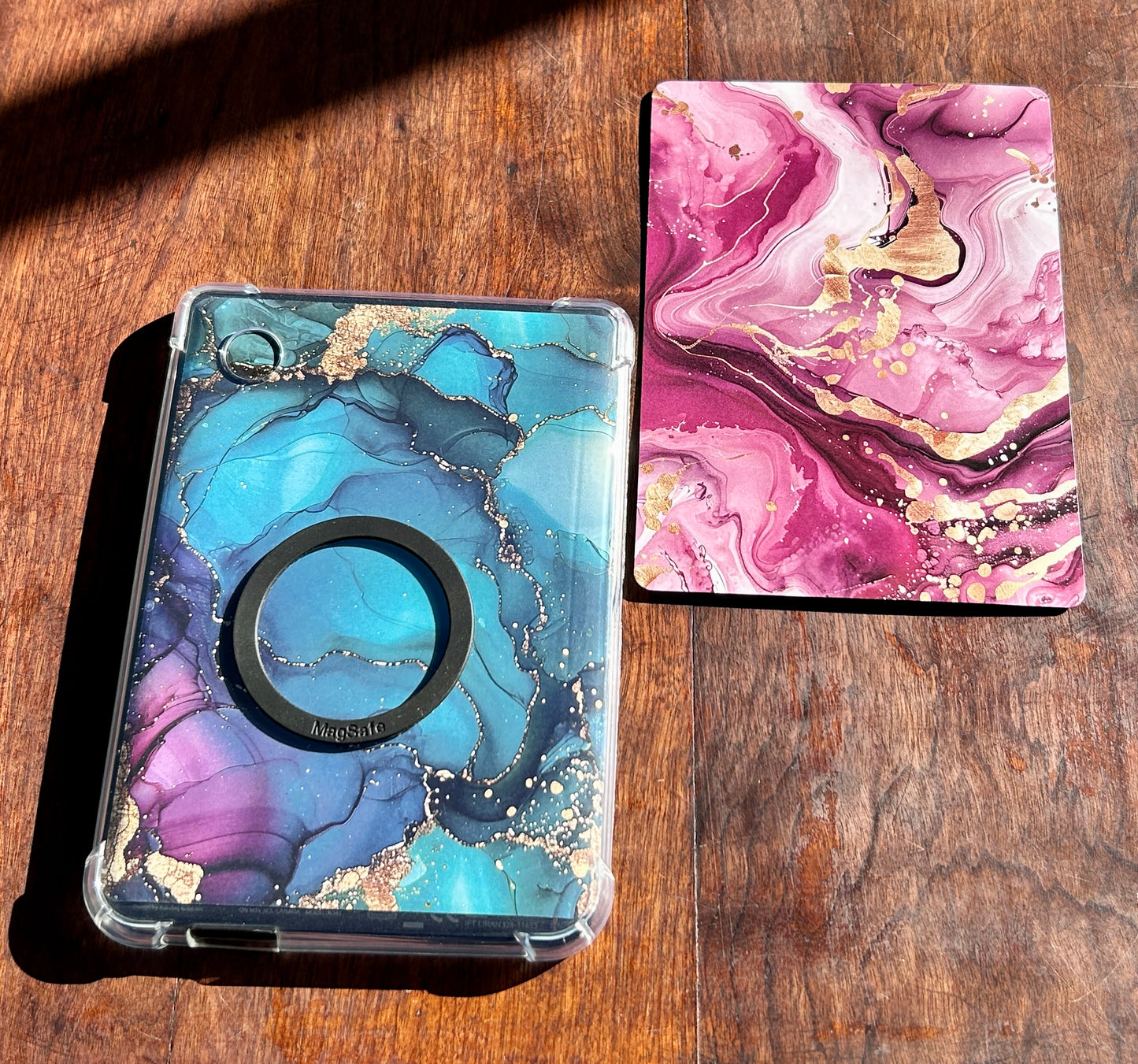 Marble Luxe E-Reader Cover Inserts – Multi-Color Designs with Gold Accents (Kindle & Kobo Compatible)