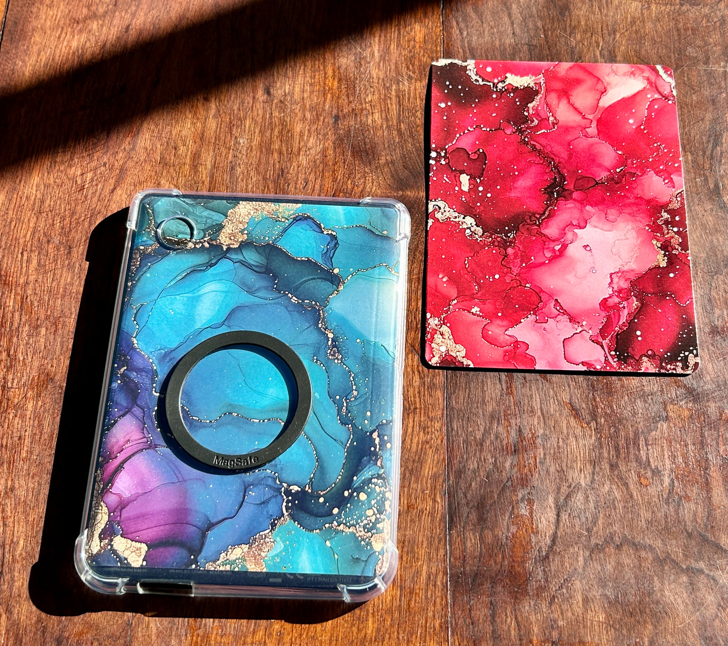 Marble Luxe E-Reader Cover Inserts – Multi-Color Designs with Gold Accents (Kindle & Kobo Compatible)