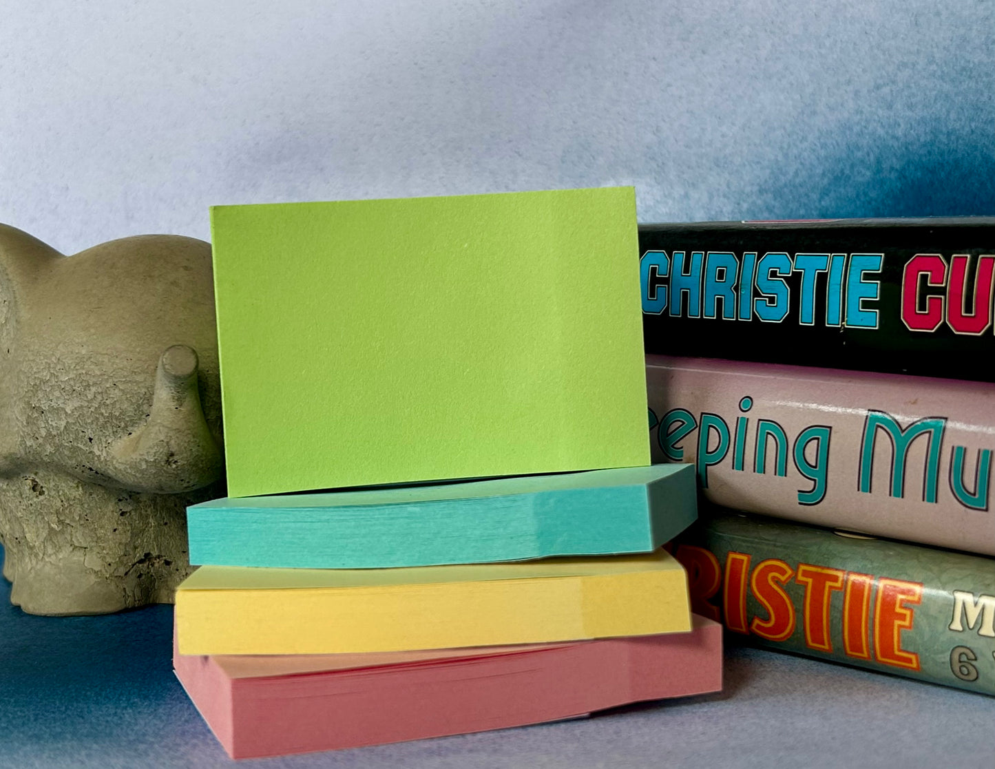 Small Pastel Sticky Notes: A Subtle Touch for Your Bookish Thoughts