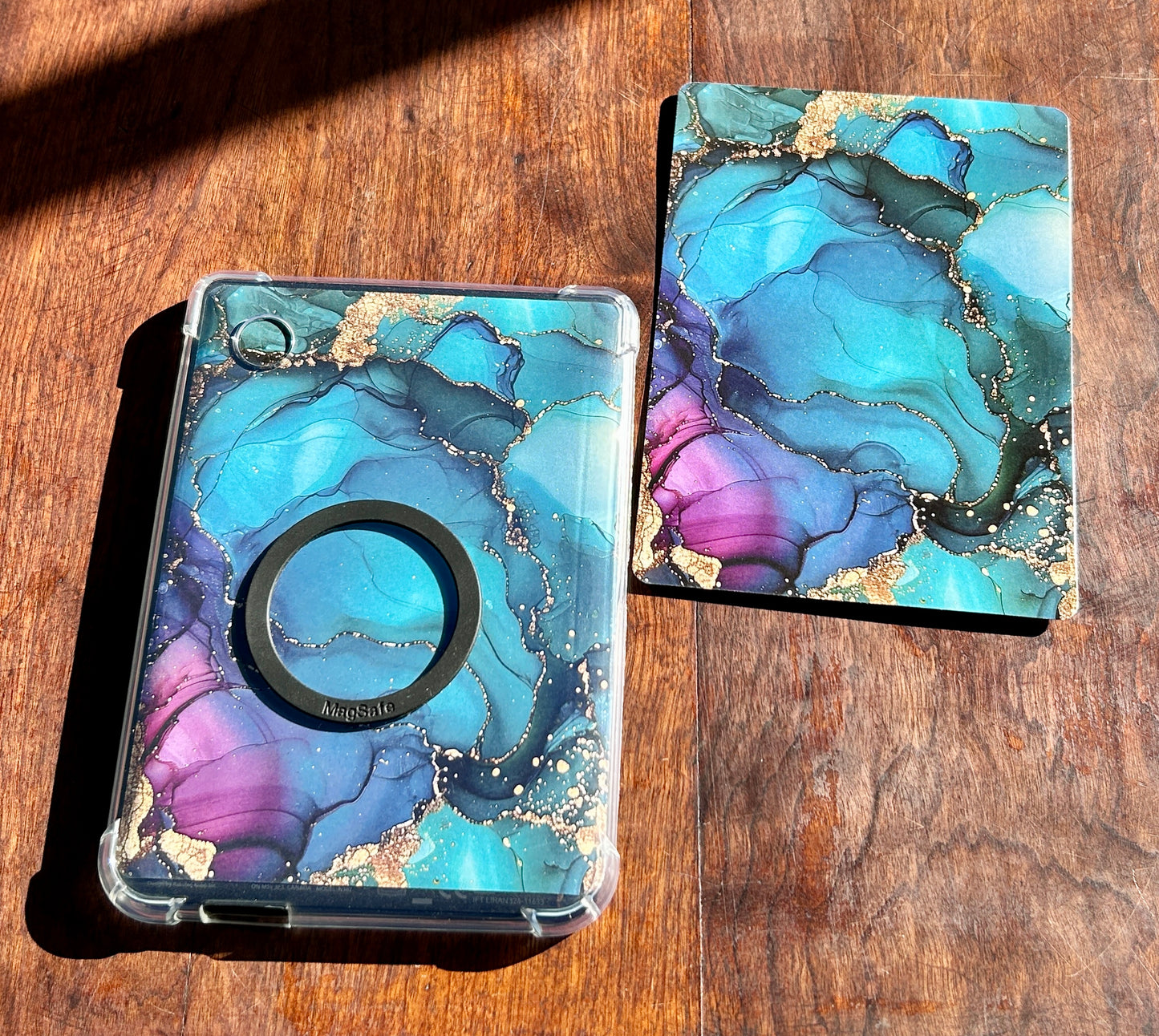 Marble Luxe E-Reader Cover Inserts – Multi-Color Designs with Gold Accents (Kindle & Kobo Compatible)