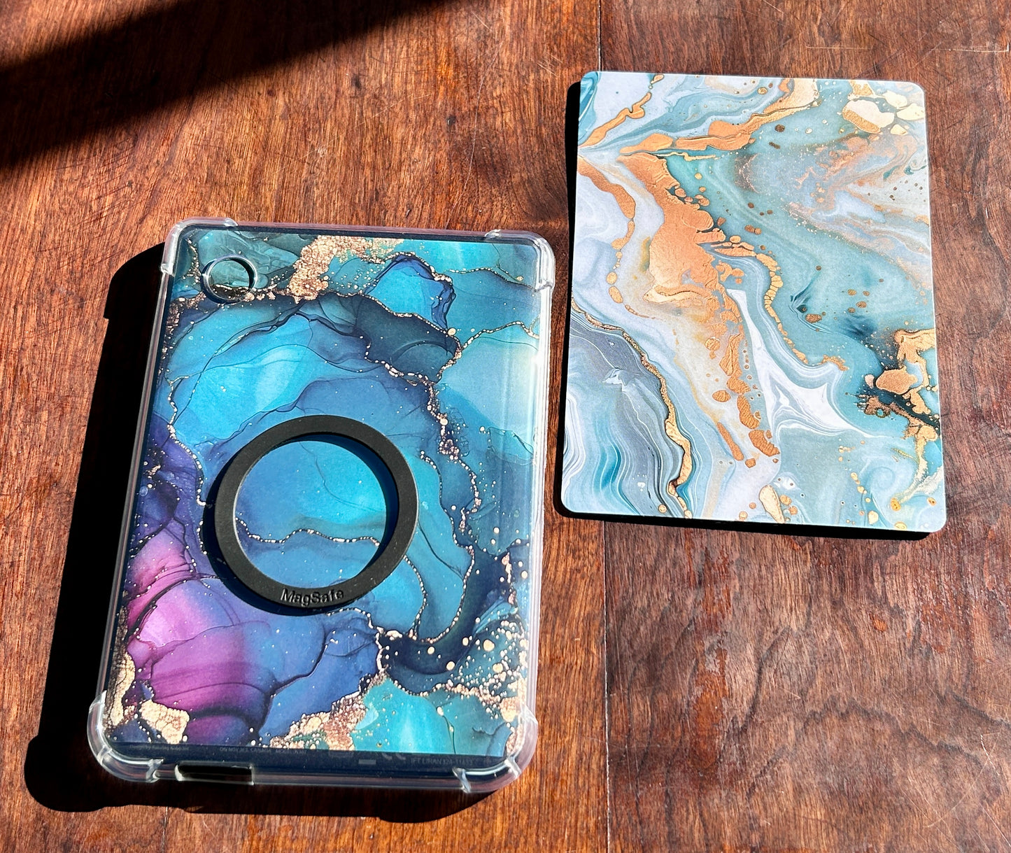 Marble Luxe E-Reader Cover Inserts – Multi-Color Designs with Gold Accents (Kindle & Kobo Compatible)