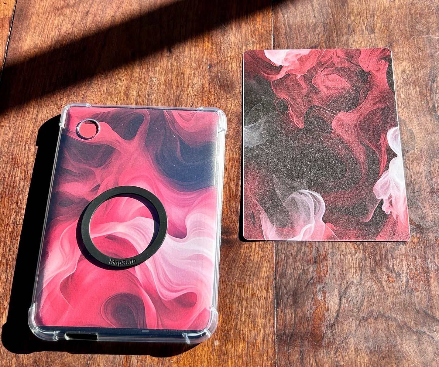 “Ember Veil” Cover Insert for Kindle & Kobo – Black, Red & White Smoke Design