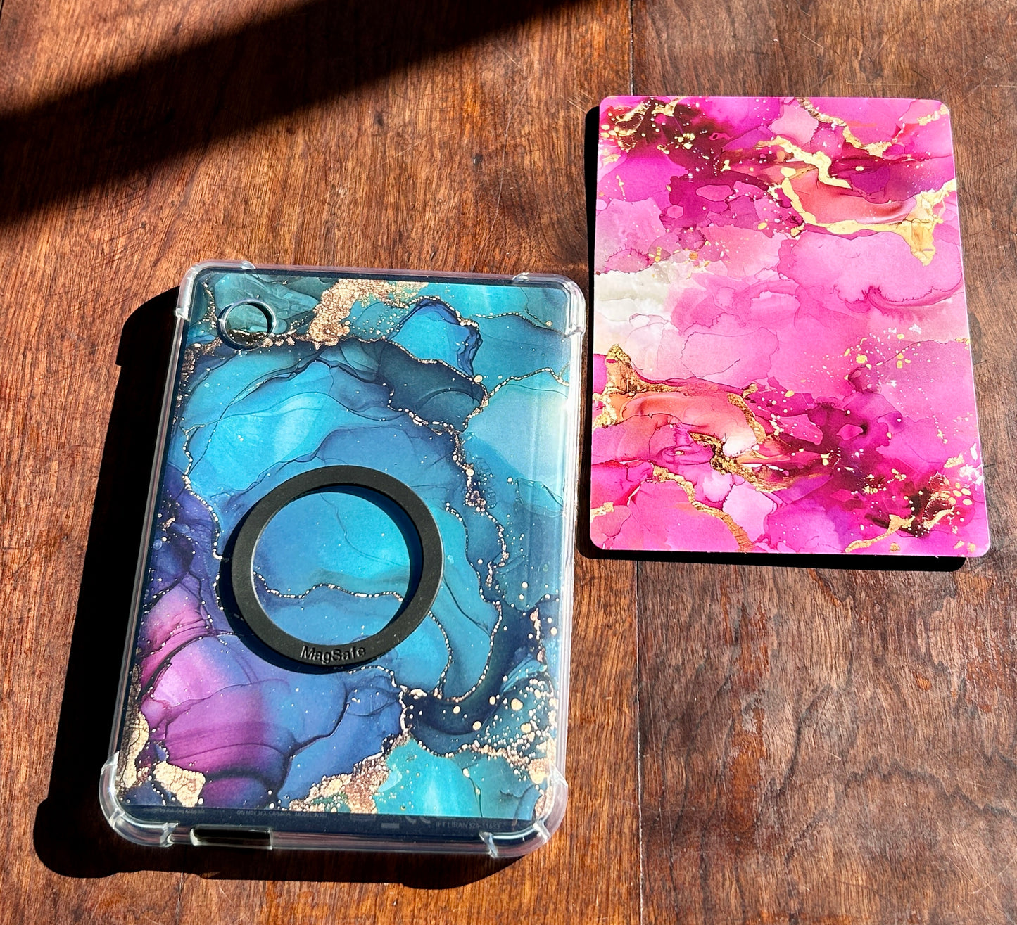 Marble Luxe E-Reader Cover Inserts – Multi-Color Designs with Gold Accents (Kindle & Kobo Compatible)