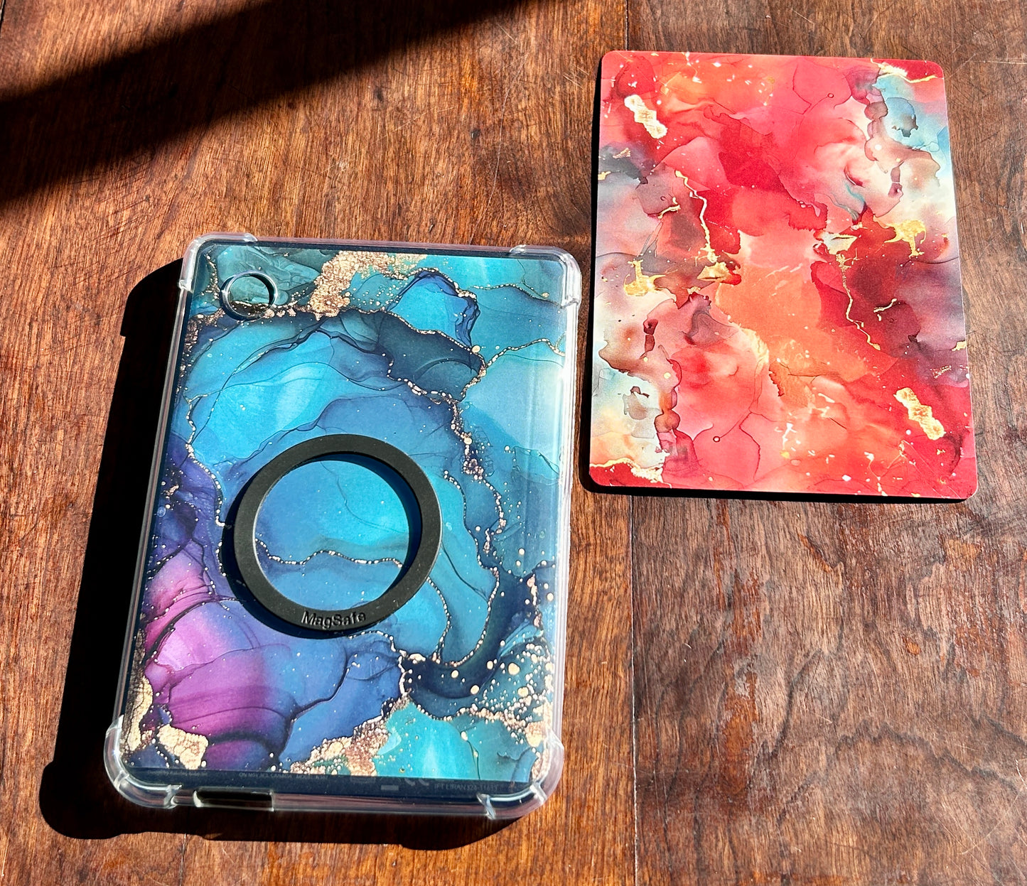 Marble Luxe E-Reader Cover Inserts – Multi-Color Designs with Gold Accents (Kindle & Kobo Compatible)