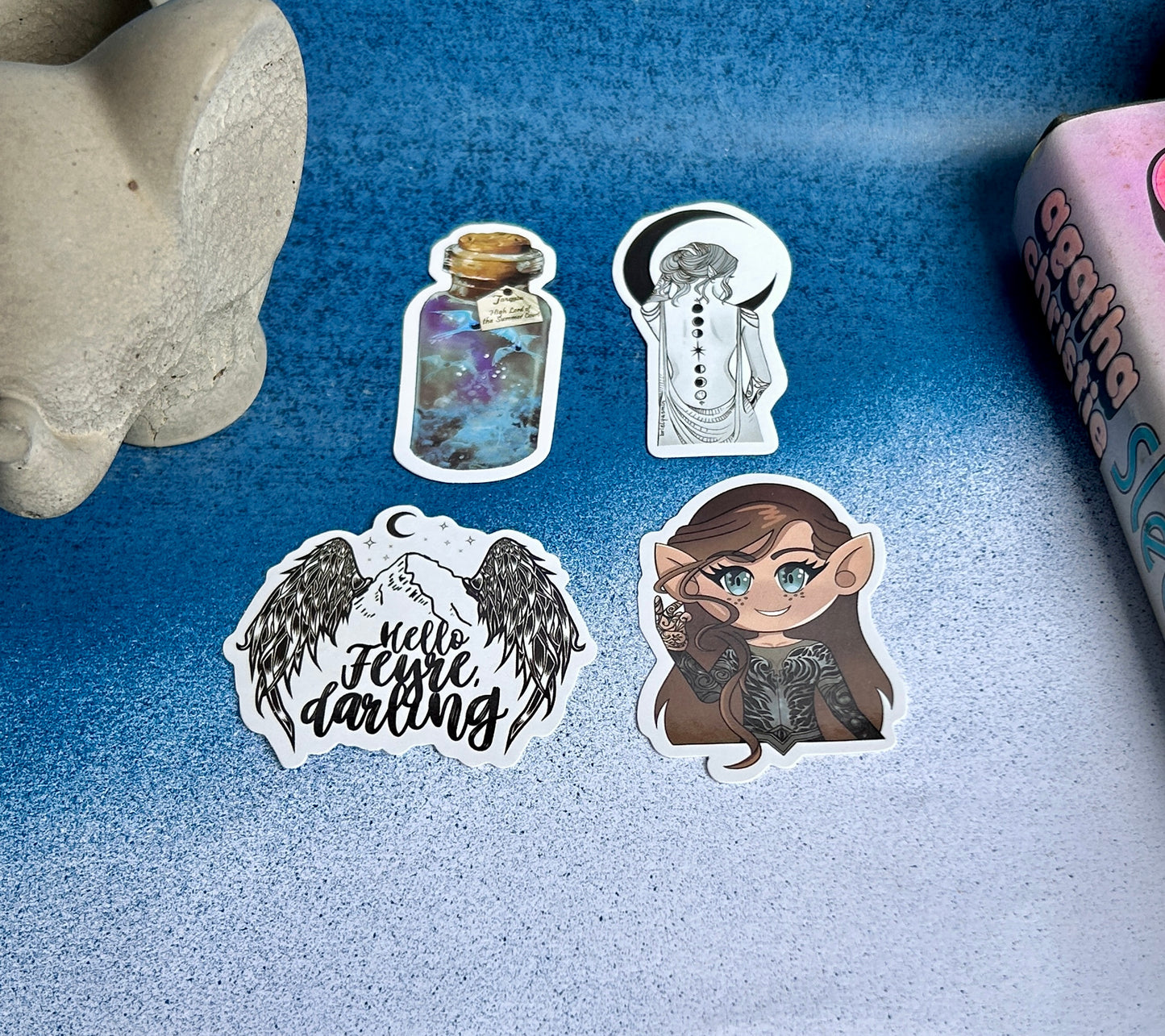 Night Court Dreams: ACOTAR-Inspired Sticker Collection (Pack of 4)