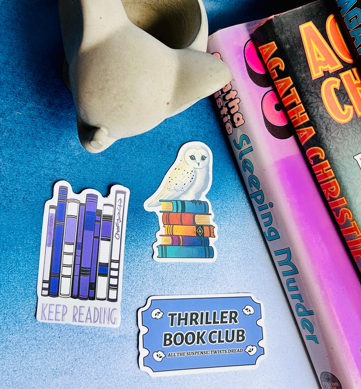 Spellbound Stickers: Bookish & Witchy Designs for Every Reader (Pack of 4 Stickers)