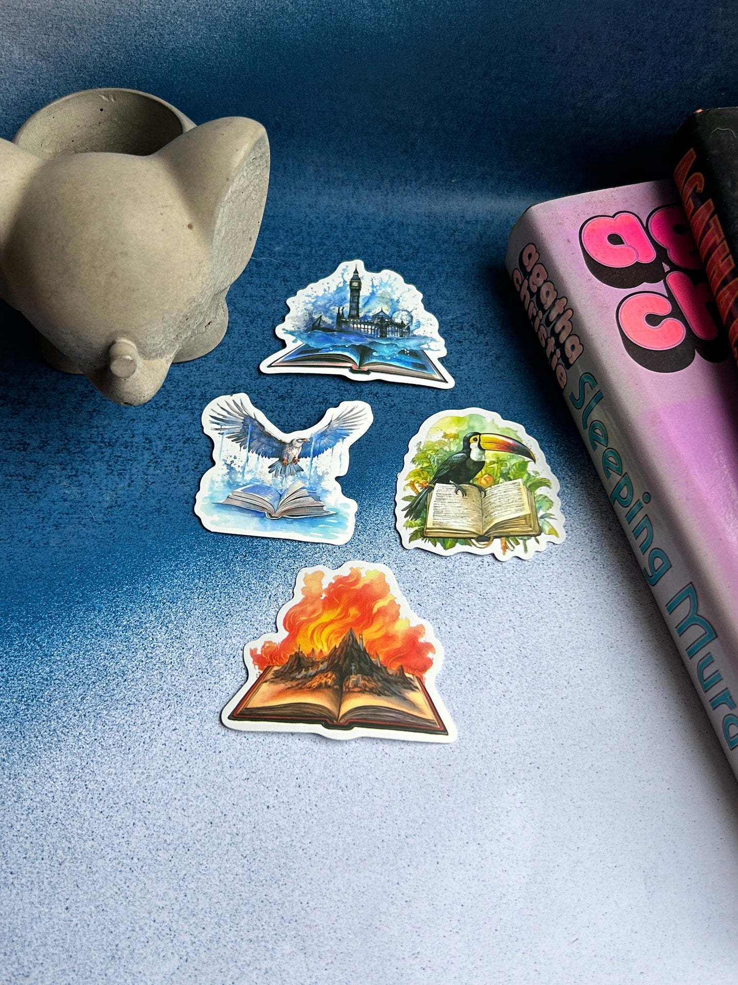 Enchanted Escapes: Fantasy & Real Destination Sticker Set (Pack of 4)