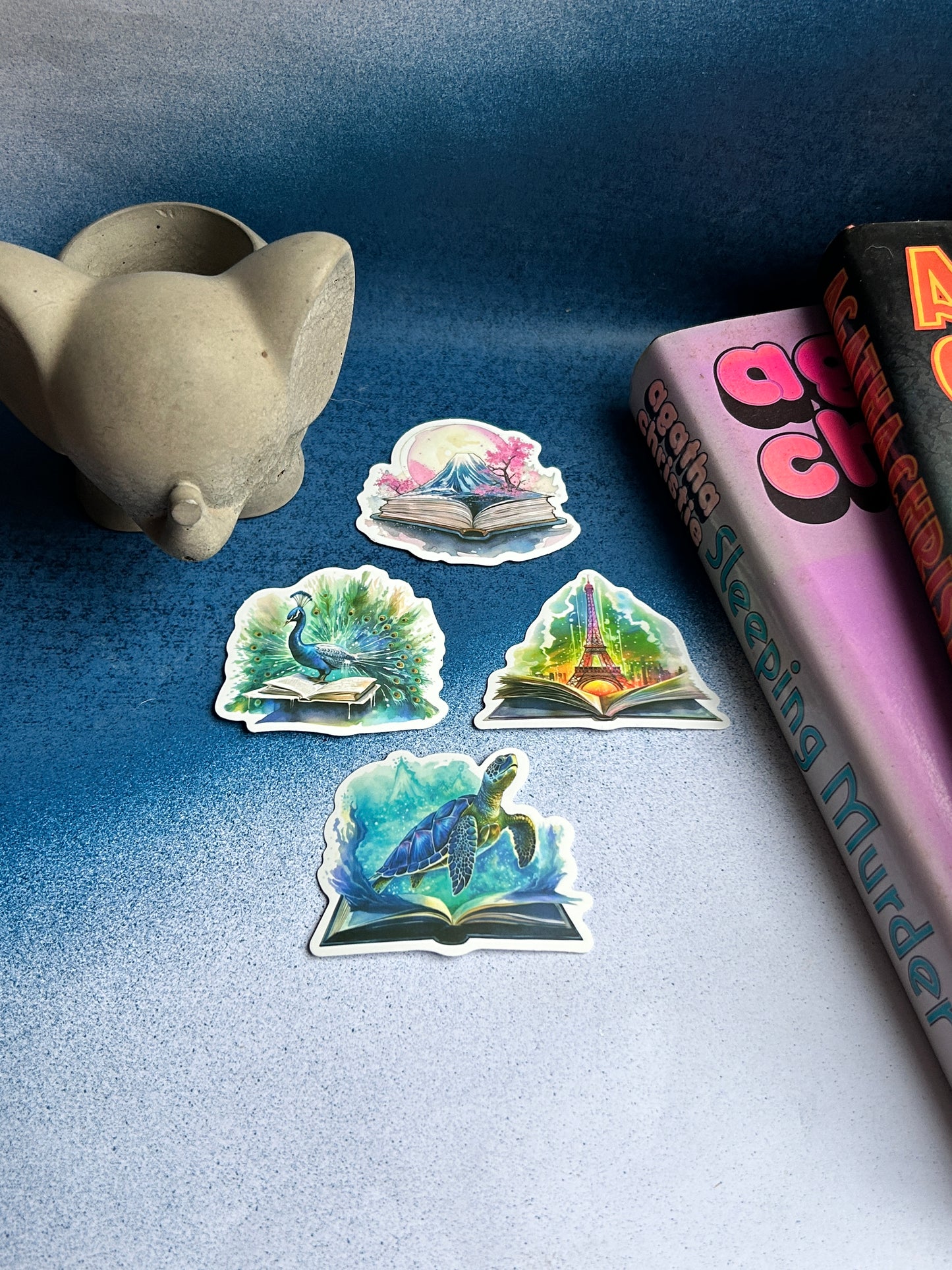 Enchanted Escapes: Fantasy & Real Destination Sticker Set (Pack of 4)