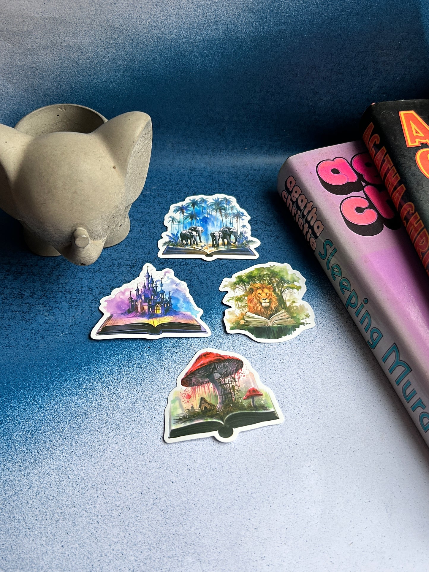 Enchanted Escapes: Fantasy & Real Destination Sticker Set (Pack of 4)