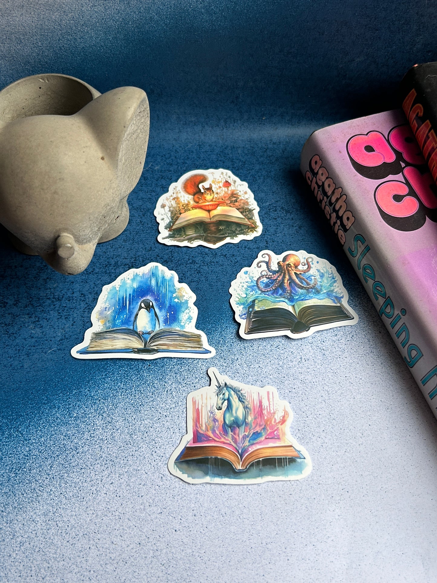 Enchanted Escapes: Fantasy & Real Destination Sticker Set (Pack of 4)