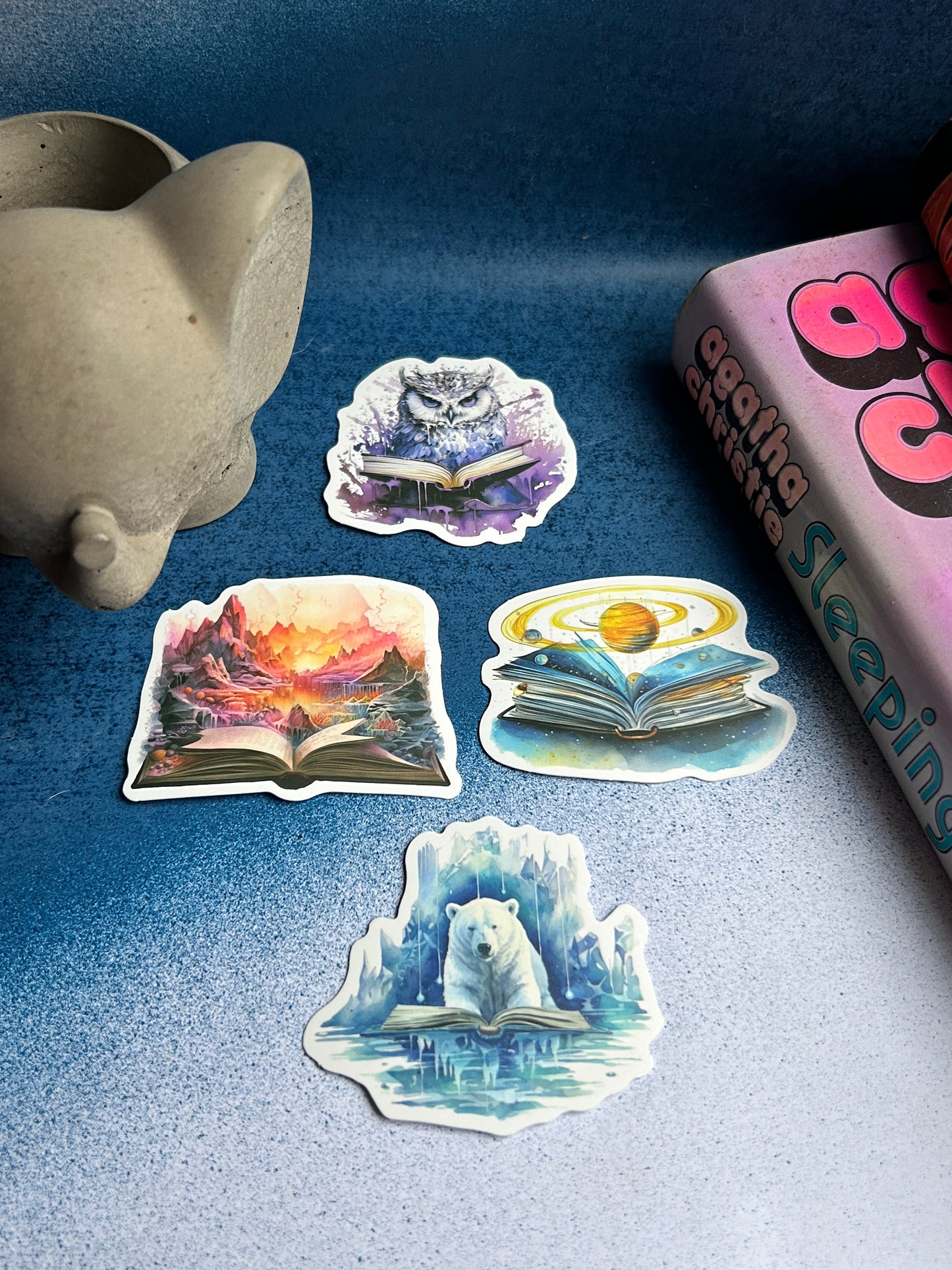 Enchanted Escapes: Fantasy & Real Destination Sticker Set (Pack of 4)