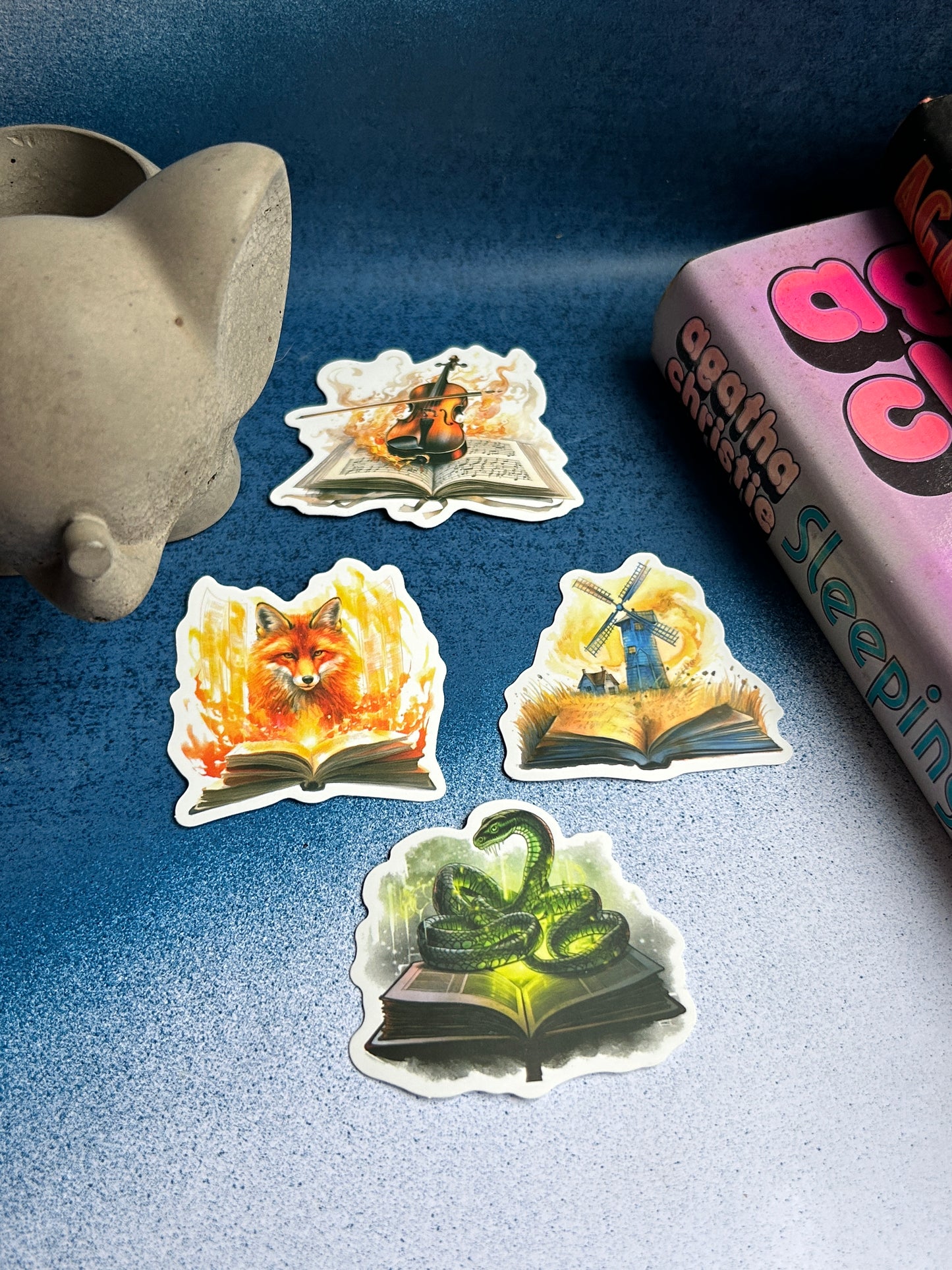 Enchanted Escapes: Fantasy & Real Destination Sticker Set (Pack of 4)