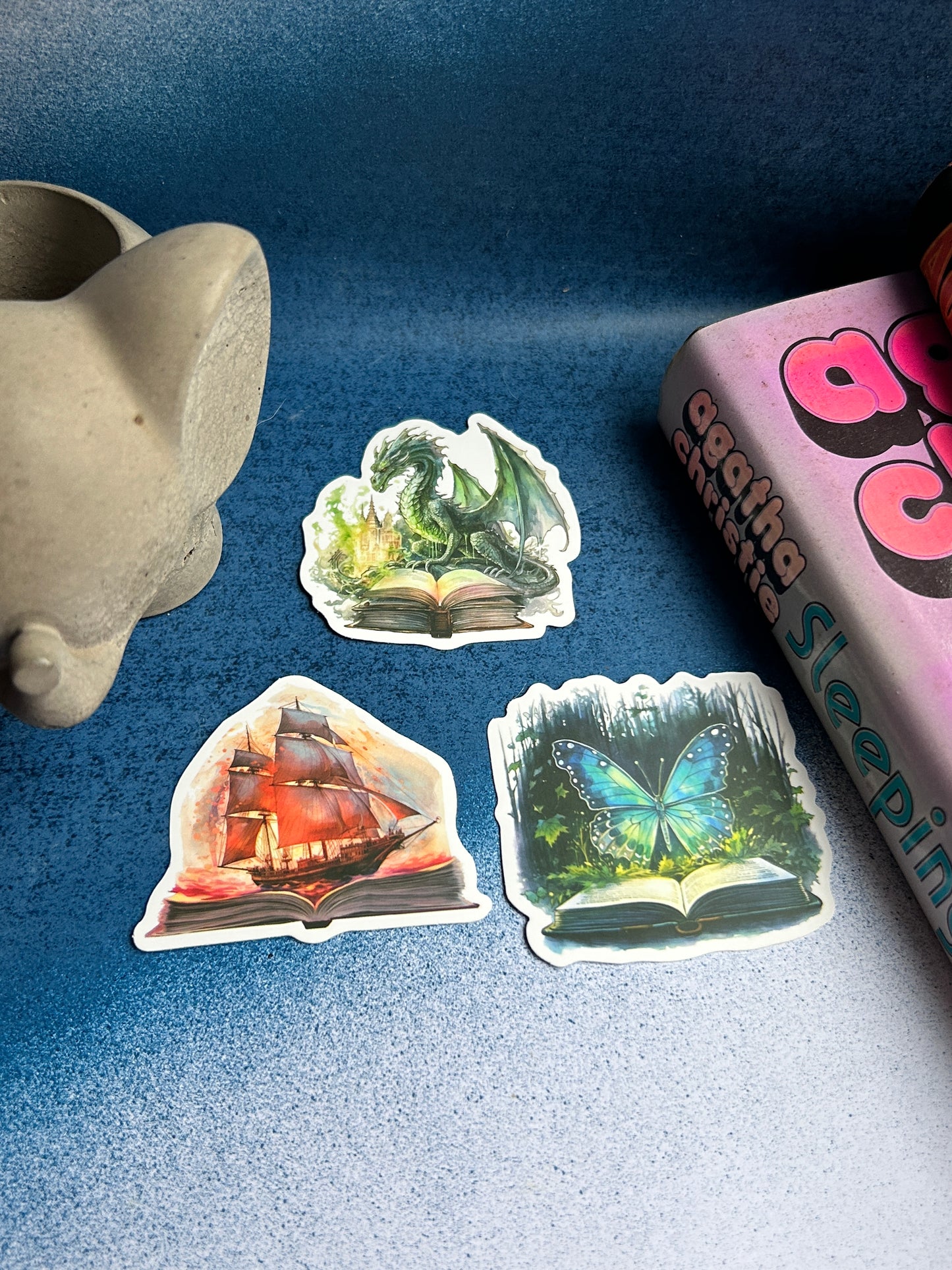 Enchanted Escapes: Fantasy & Real Destination Sticker Set (Pack of 4)