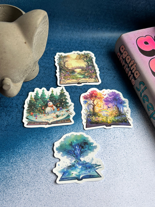 Enchanted Tomes: Fantasy Sticker Set (Pack of 4)