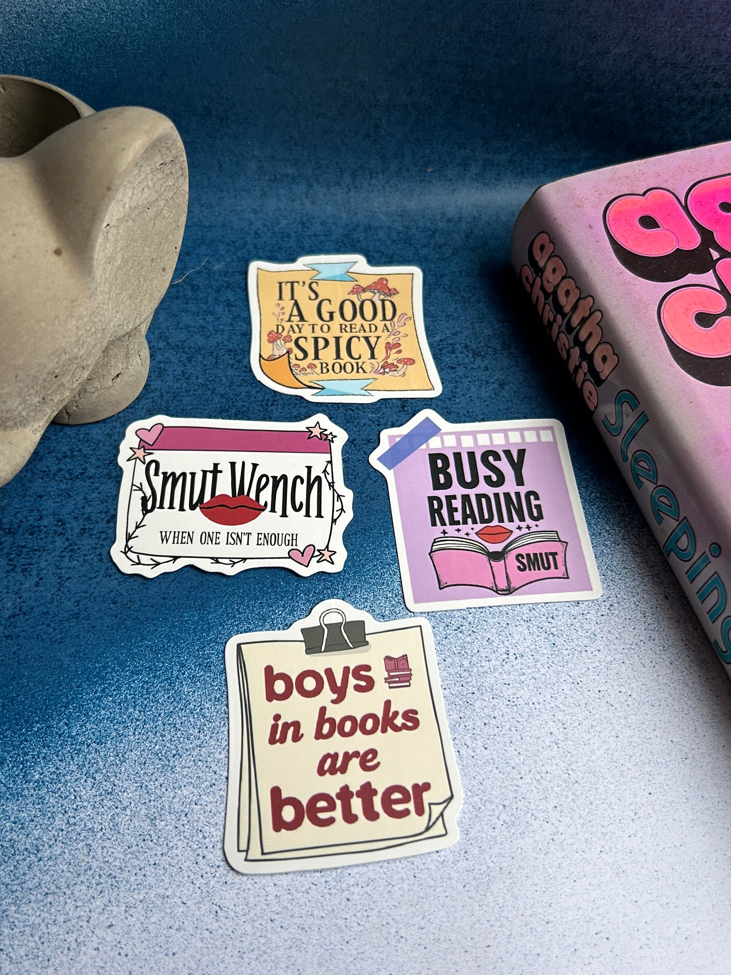 A Mystery Pack of Smutty Bookish Stickers