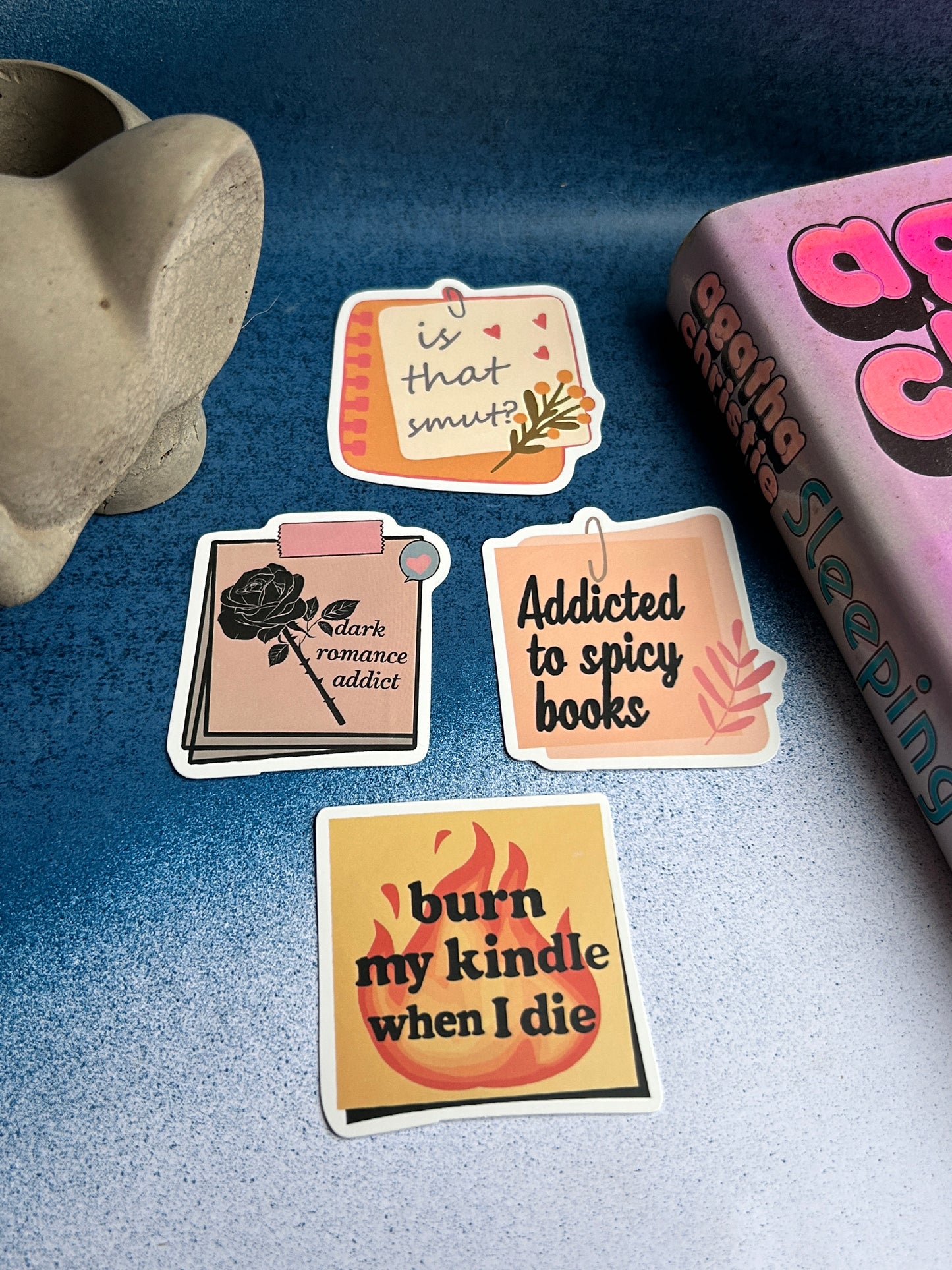 A Mystery Pack of Smutty Bookish Stickers
